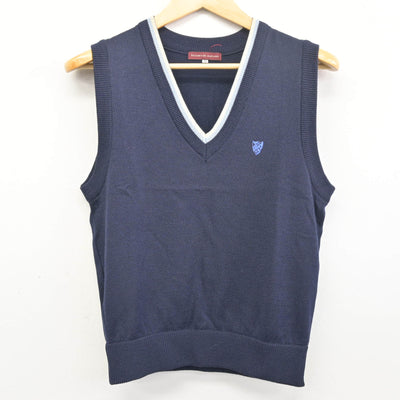 【中古】愛媛県 聖カタリナ学園高等学校 女子制服 3点 (ニットベスト・シャツ) sf097906