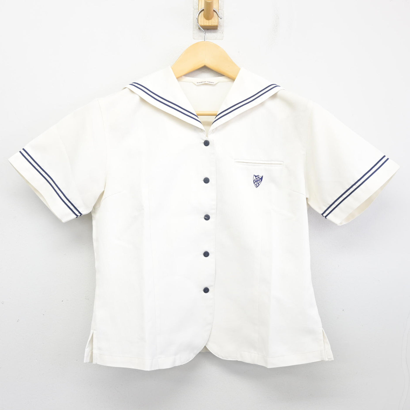 【中古】愛媛県 聖カタリナ学園高等学校 女子制服 2点 (セーラー服・スカート) sf097907