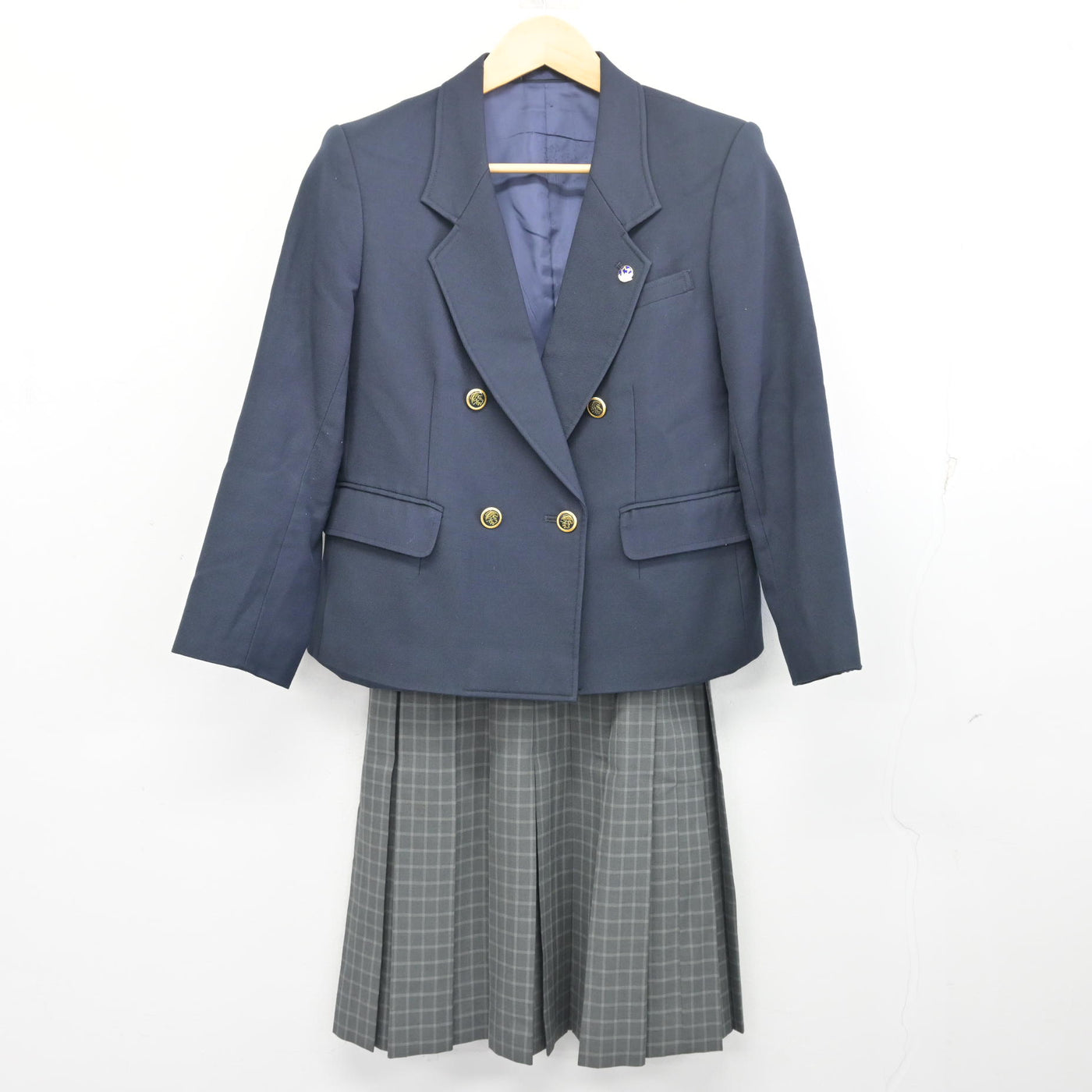【中古】埼玉県 越谷西高等学校 女子制服 4点 (ブレザー・スカート) sf097909