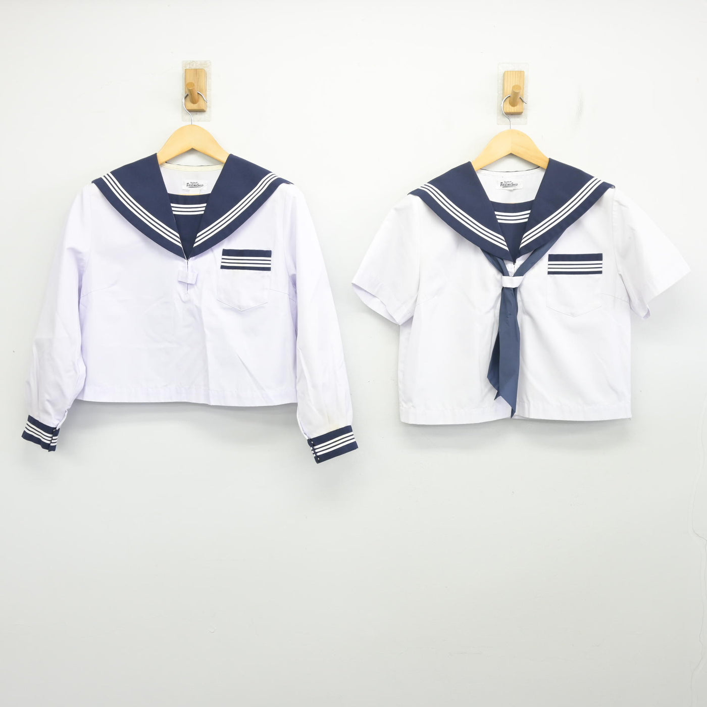 【中古】島根県 安来市立第一中学校 女子制服 3点 (セーラー服) sf097916