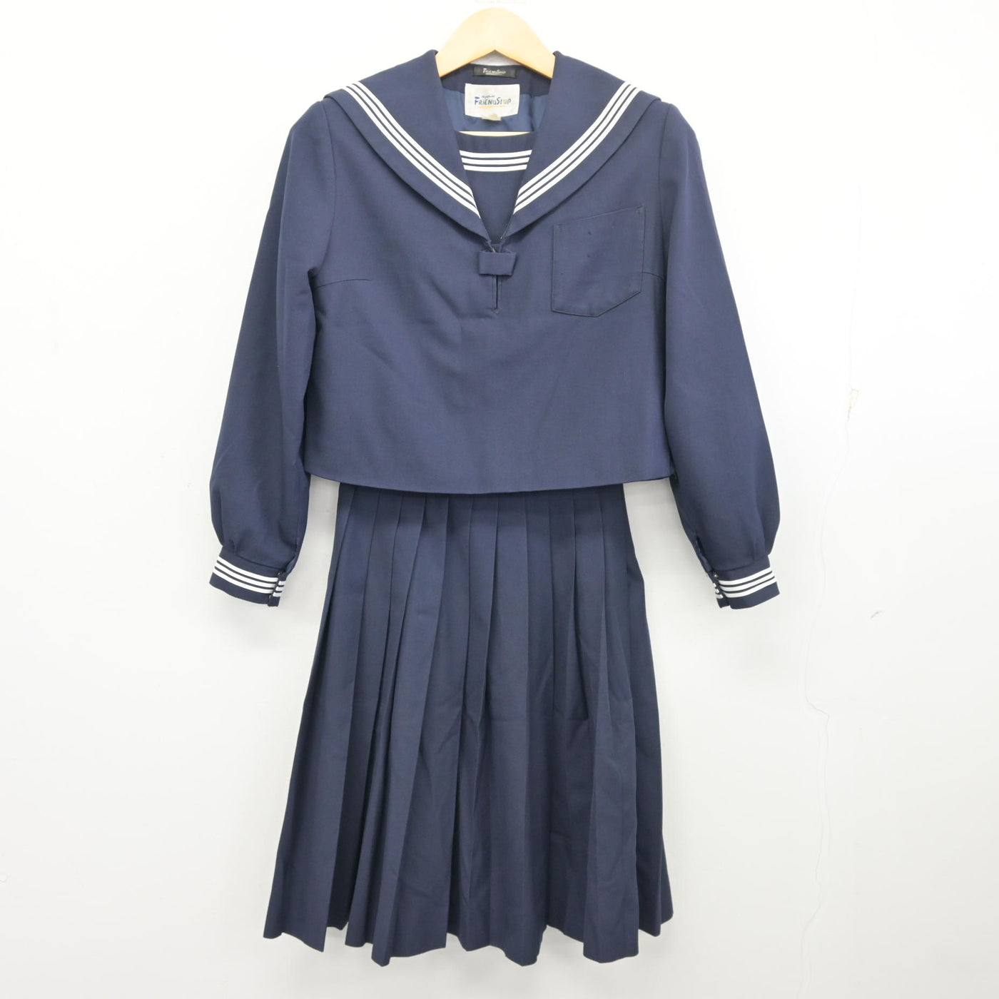 【中古】島根県 安来市立第一中学校 女子制服 2点 (セーラー服・スカート) sf097918