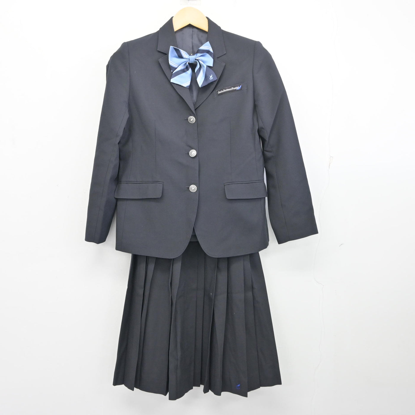【中古】大阪府 大阪ビジネスフロンティア高等学校 女子制服 3点 (ブレザー・スカート) sf097923