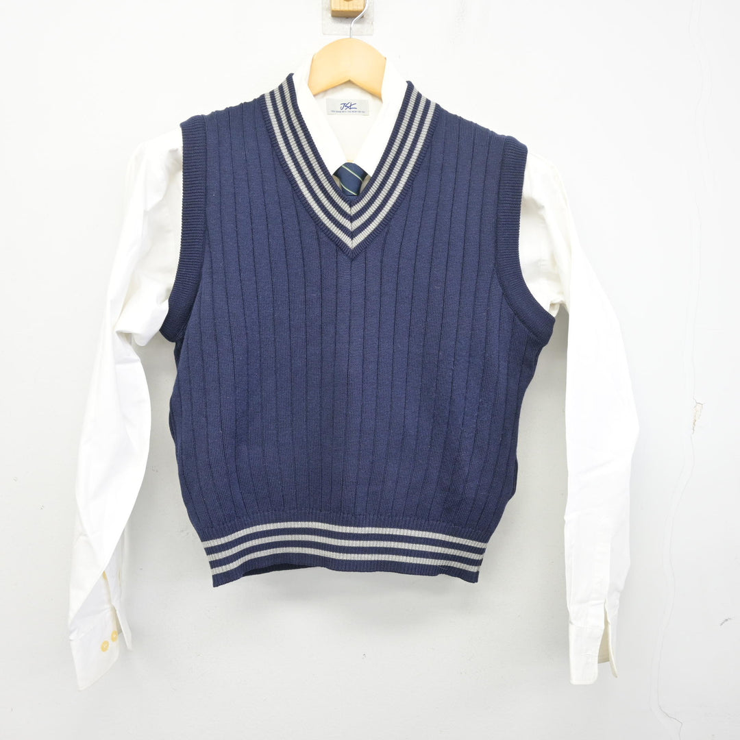 中古】大阪府 旭東中学校 男子制服 5点 (ブレザー・ニットベスト 中古】大阪府 旭東中学校 男子制服 5点 (ブレザー・ニットベスト