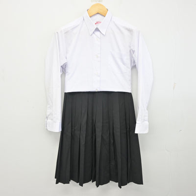 【中古】高知県 高知工業高等学校 女子制服 3点 (ベスト・シャツ・スカート) sf097952