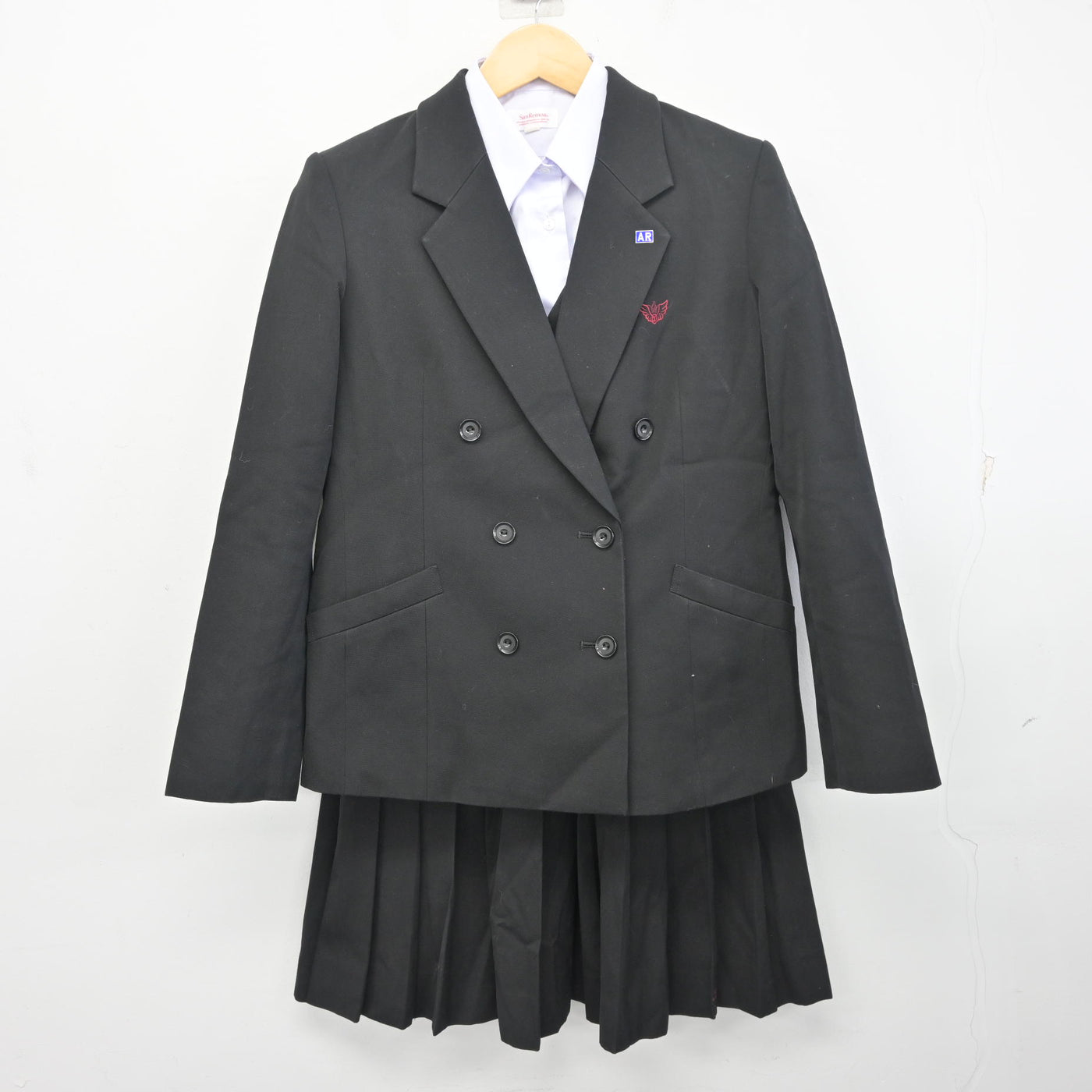 【中古】高知県 高知工業高等学校 女子制服 4点 (ブレザー・ベスト・シャツ・スカート) sf097953