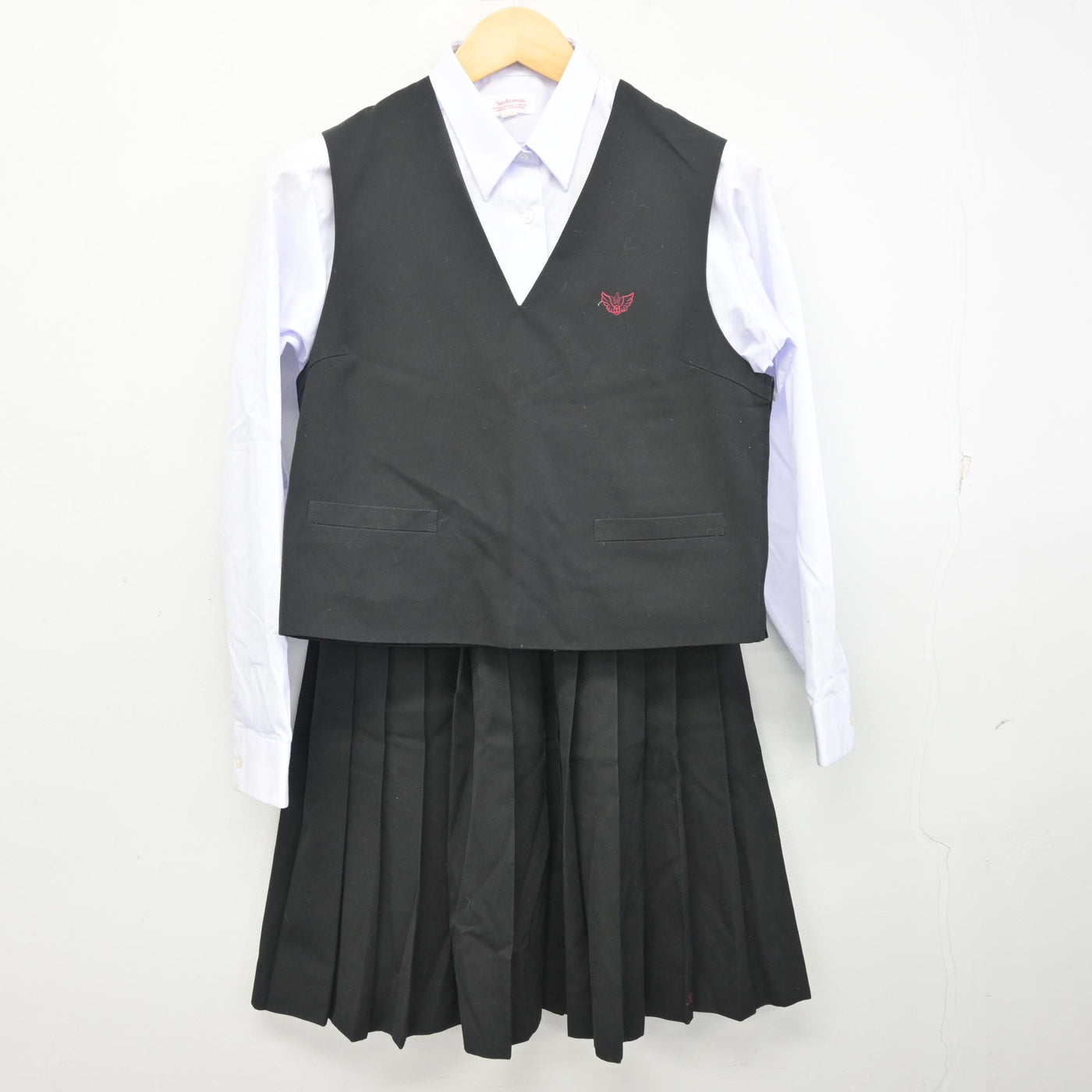 【中古】高知県 高知工業高等学校 女子制服 4点 (ブレザー・ベスト・シャツ・スカート) sf097953