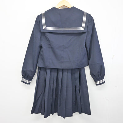 【中古】高知県 高知商業高等学校 女子制服 3点 (セーラー服・ニット・スカート) sf097955