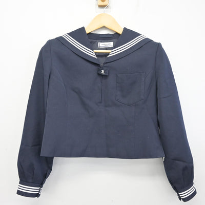 【中古】高知県 高知商業高等学校 女子制服 3点 (セーラー服・ニット・スカート) sf097955