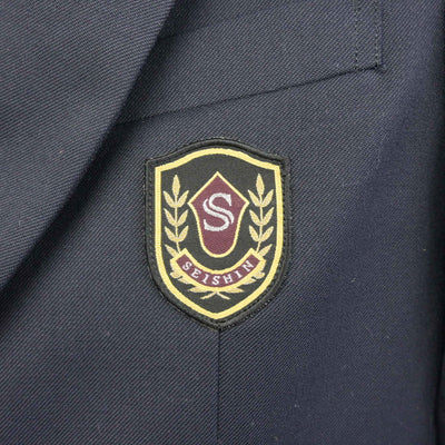 【中古】神奈川県 清新中学校 女子制服 2点 (ブレザー・スカート) sf097957