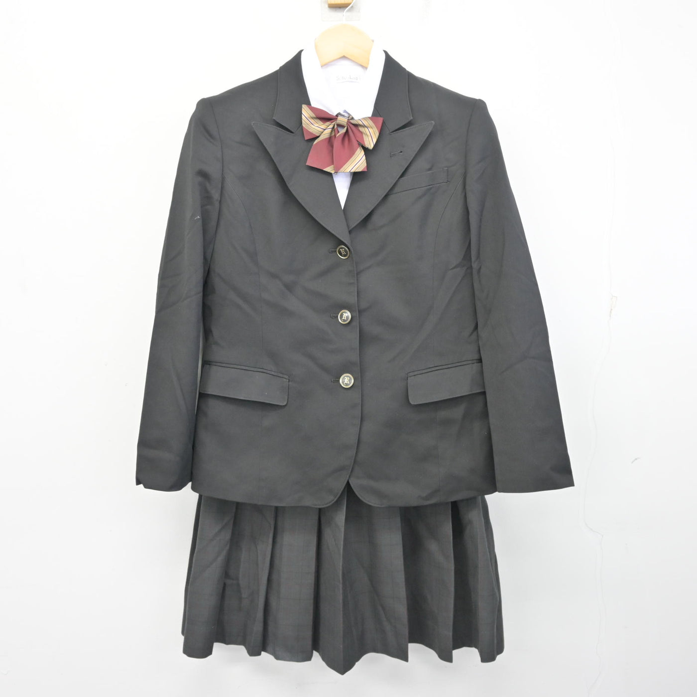 【中古】京都府 洛北高等学校 女子制服 4点 (ブレザー・シャツ・スカート) sf097966