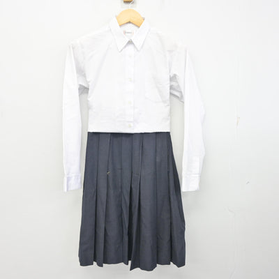【中古】京都府 洛北高等学校 女子制服 4点 (ニット・シャツ・スカート) sf097967