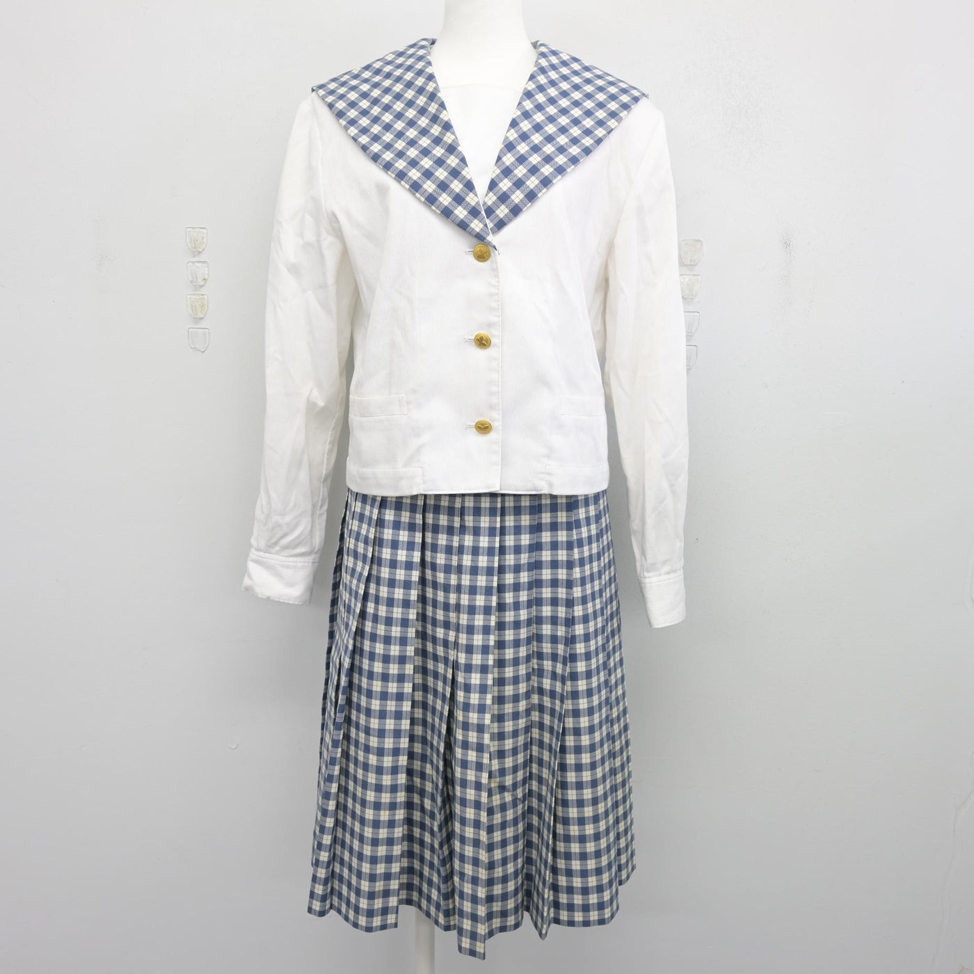 【中古】宮城県 聖和学園高等学校 女子制服 2点 (ブラウス・スカート) sf097972