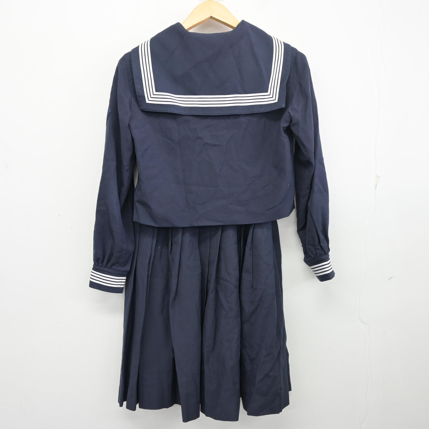 【中古】宮城県 常盤木学園高等学校 女子制服 3点 (セーラー服・スカート) sf097976