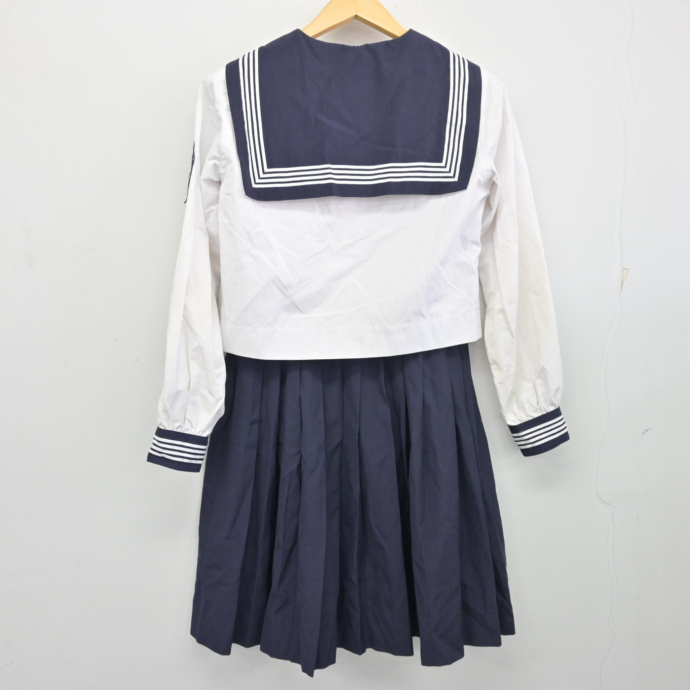 【中古】宮城県 常盤木学園高等学校 女子制服 3点 (セーラー服・スカート) sf097977