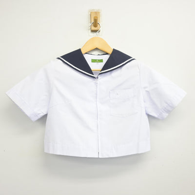 【中古】福岡県 福岡教育大学附属福岡中学校 女子制服 4点 (セーラー服・スカート) sf097989