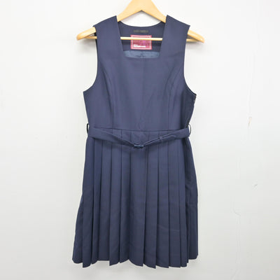 【中古】福岡県 福岡教育大学附属福岡中学校 女子制服 3点 (セーラー服・ジャンパースカート) sf097990