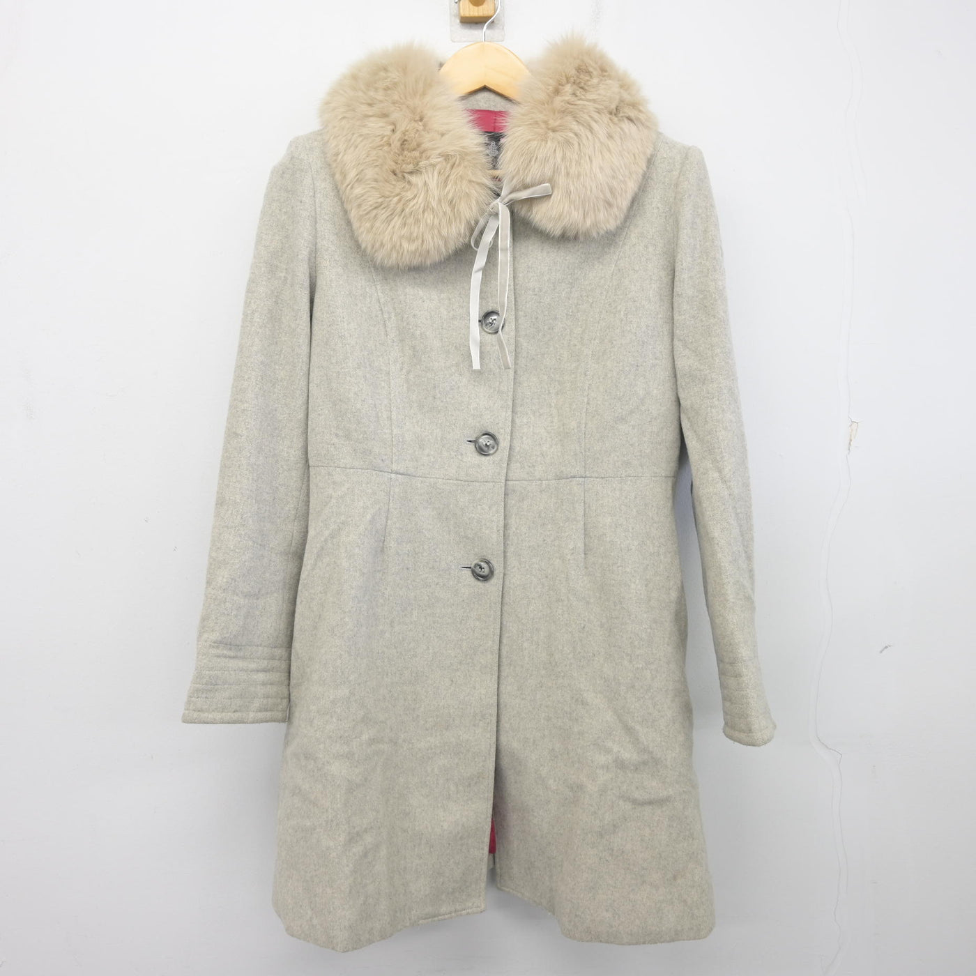 【中古】広島県 AICJ高等学校 女子制服 1点 (コート) sf097995