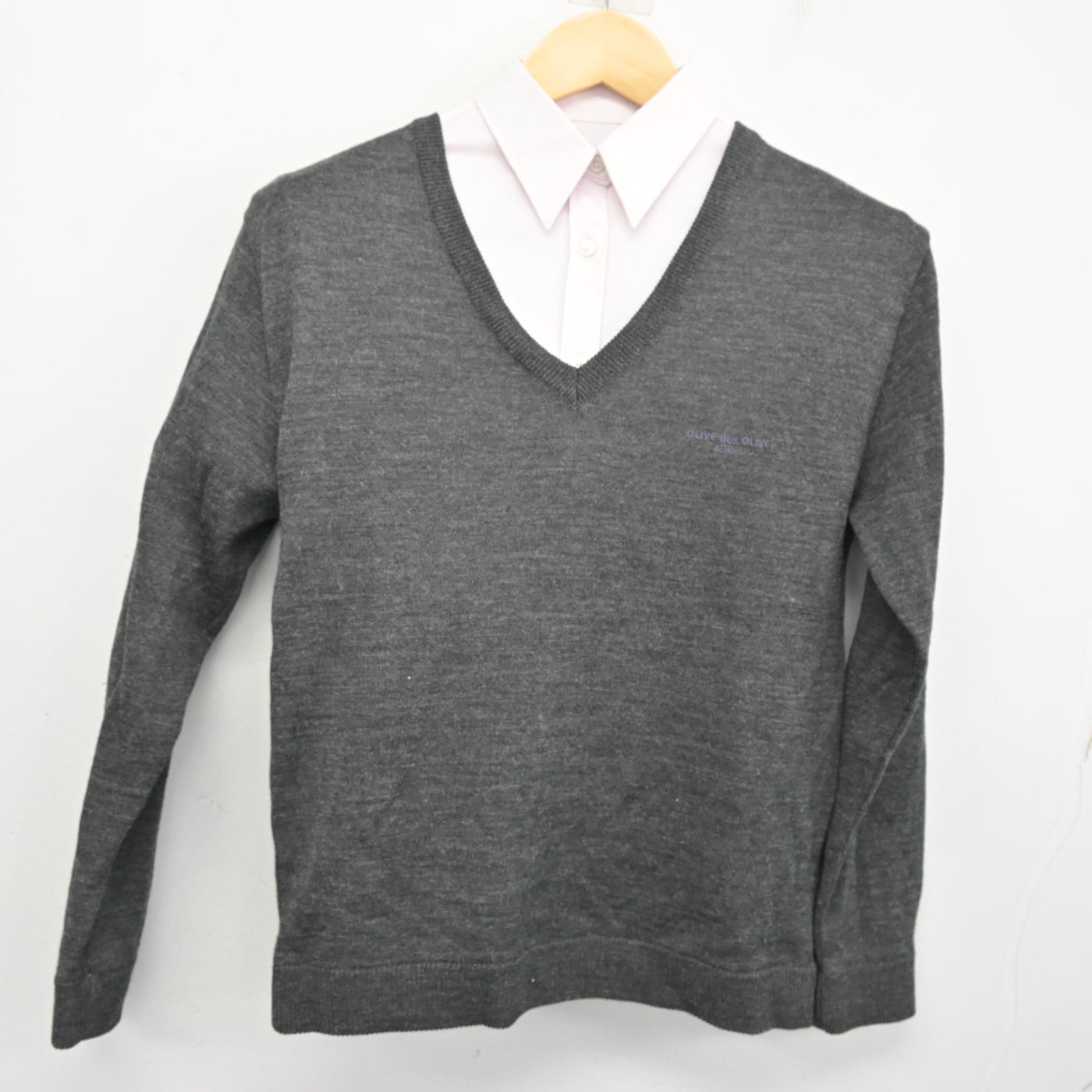 【中古】埼玉県 秋草学園高等学校 女子制服 2点 (ニット・ブラウス) sf098003