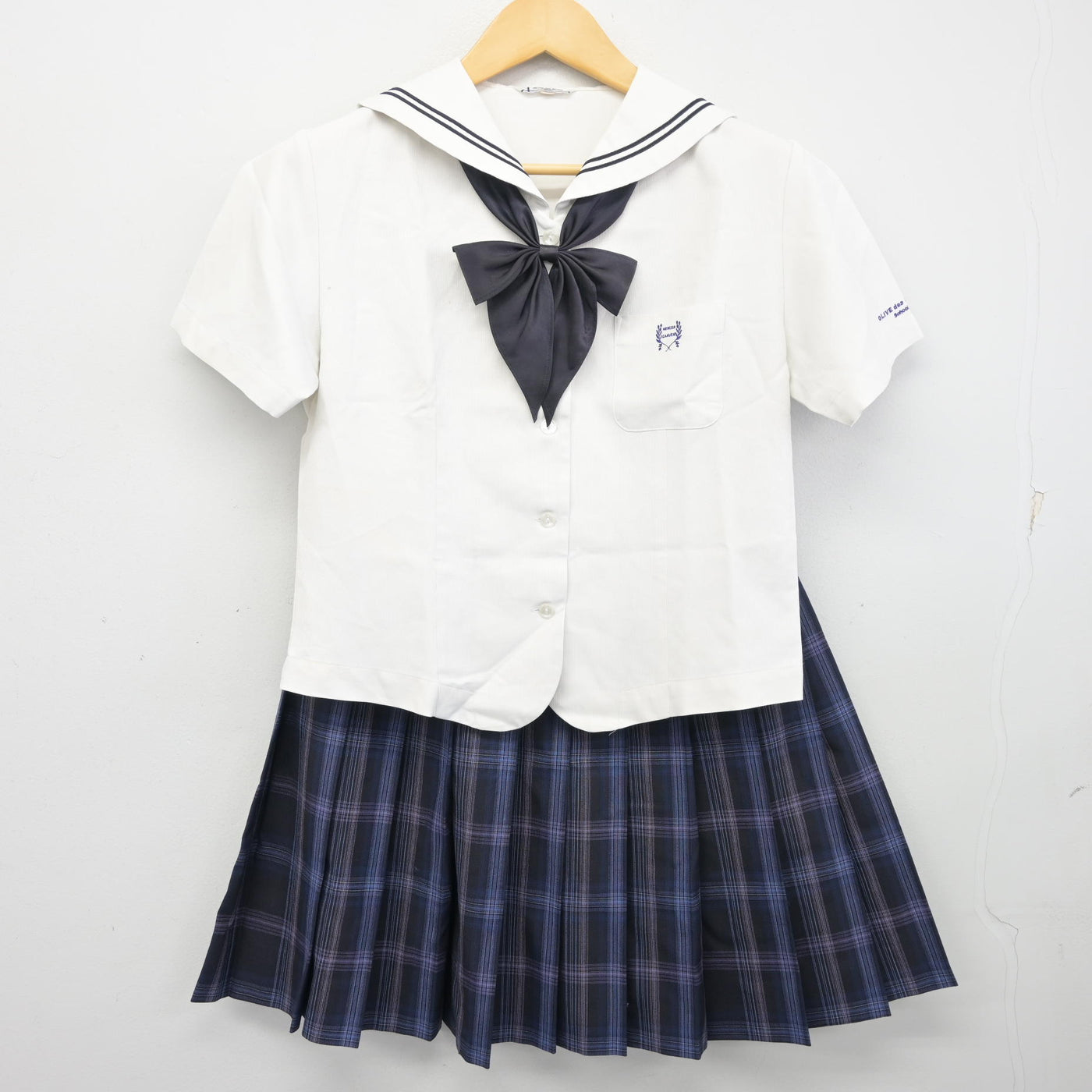 【中古】埼玉県 秋草学園高等学校 女子制服 3点 (ブラウス・スカート) sf098005