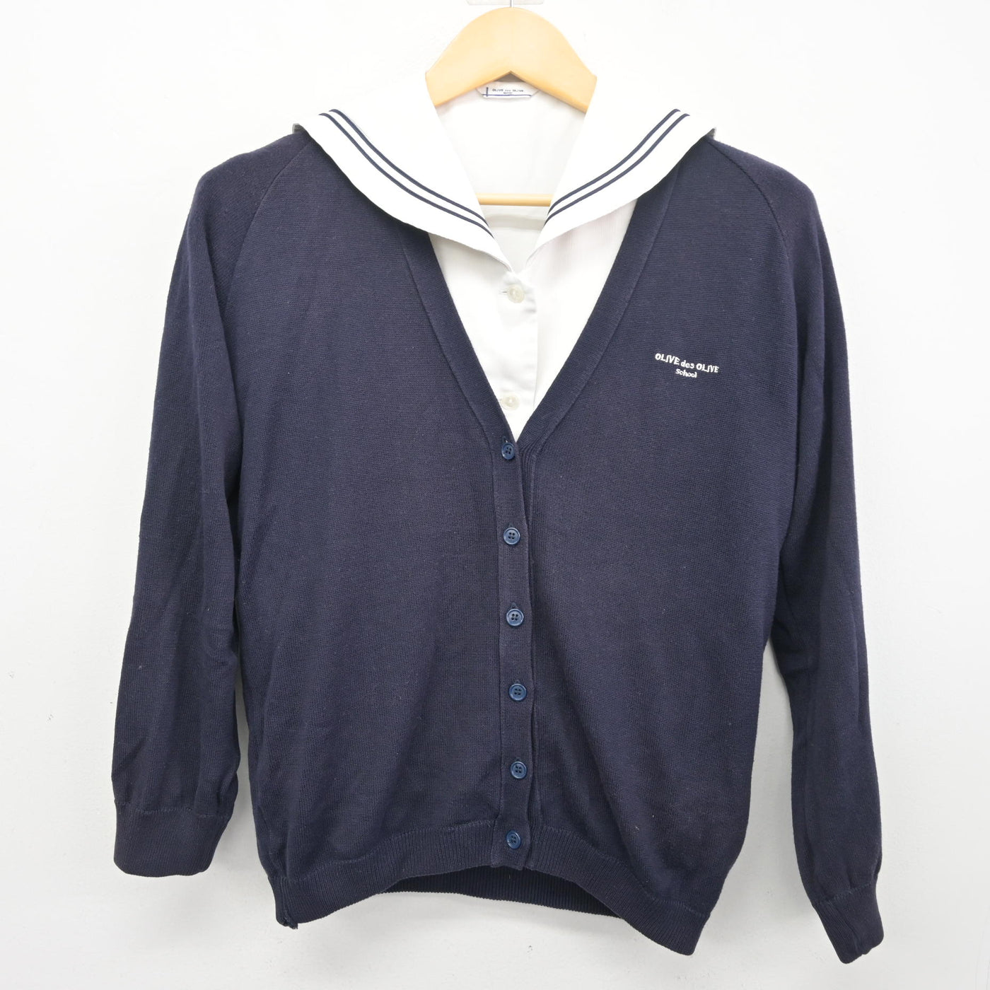 【中古】埼玉県 秋草学園高等学校 女子制服 2点 (ニット・ブラウス) sf098006
