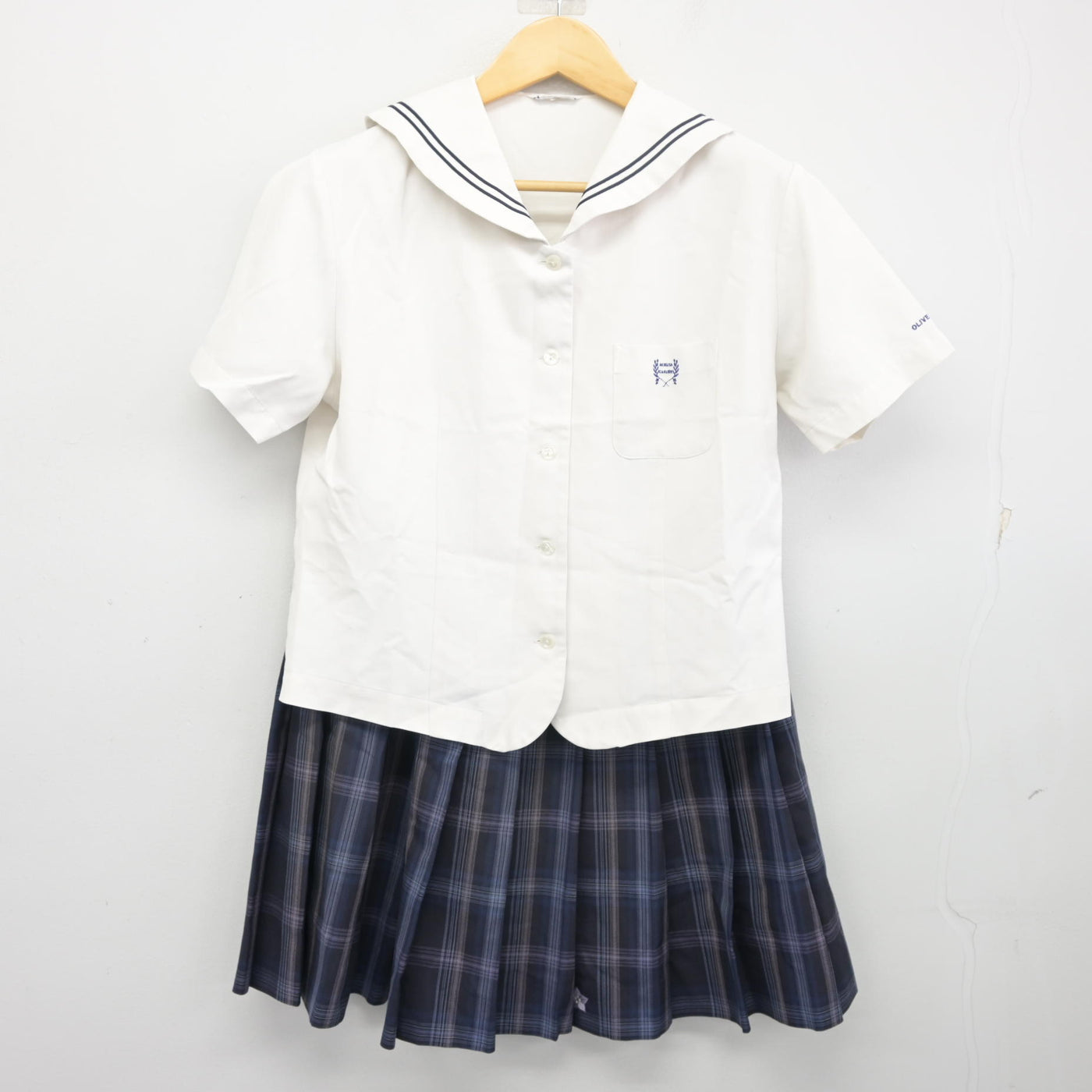 【中古】埼玉県 秋草学園高等学校 女子制服 2点 (ブラウス・スカート) sf098007