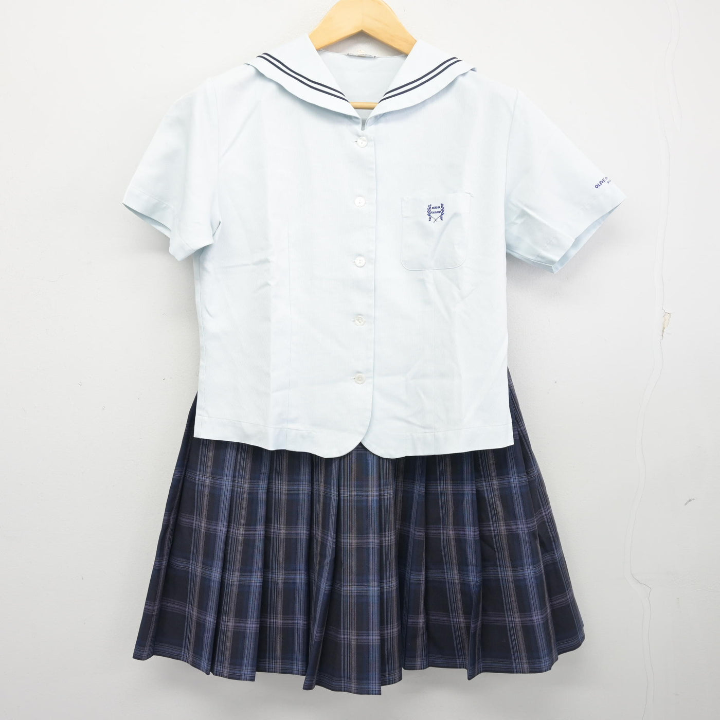 【中古】埼玉県 秋草学園高等学校 女子制服 3点 (ブラウス・スカート) sf098008