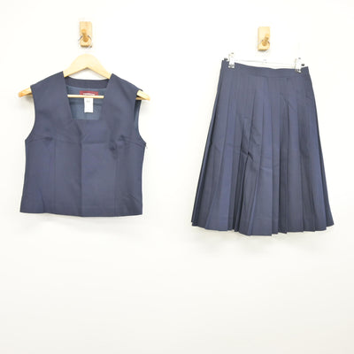 【中古】埼玉県 与野南中学校/旧制服 女子制服 3点 (ブレザー・ベスト・スカート) sf098009