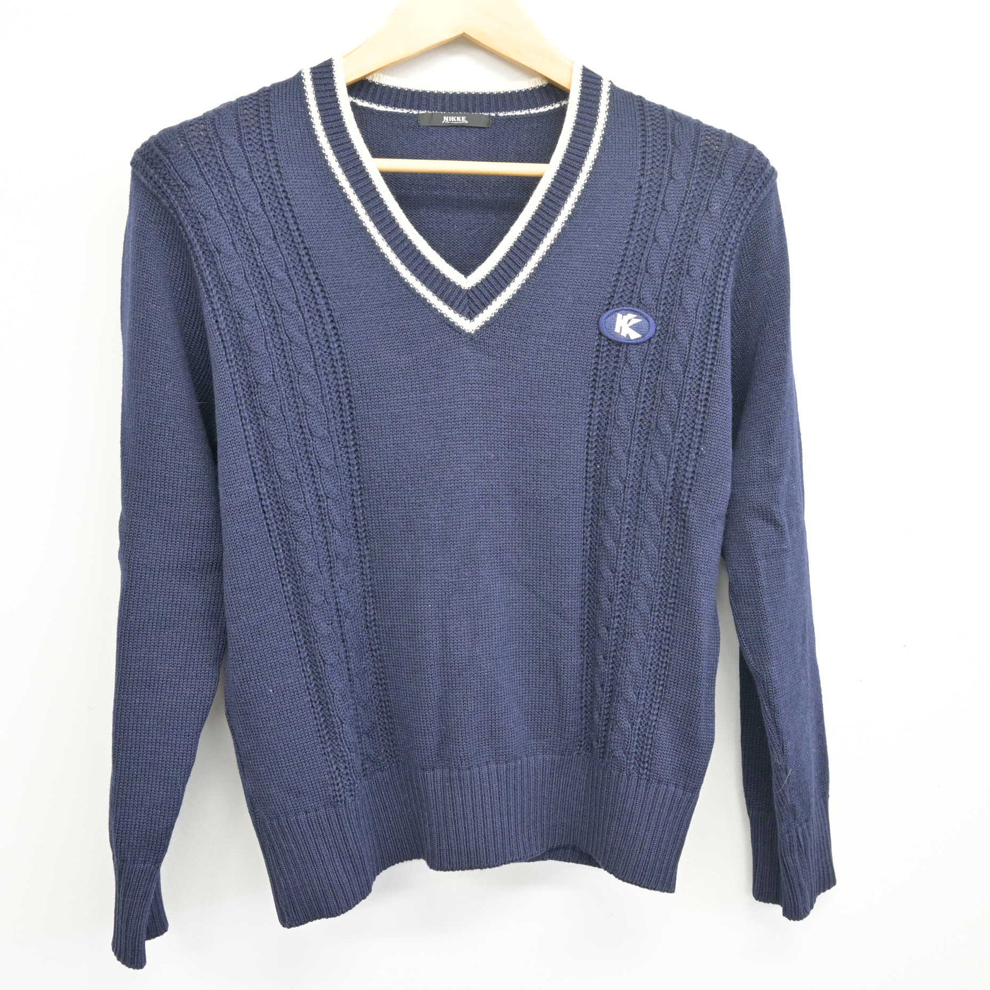 【中古】埼玉県 久喜高等学校 女子制服 2点 (ニット・ニットベスト) sf098010