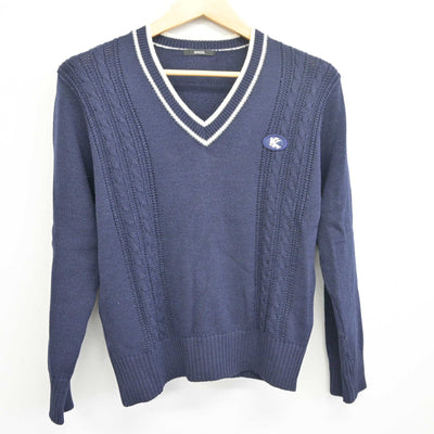 【中古】埼玉県 久喜高等学校 女子制服 2点 (ニット・ニットベスト) sf098010