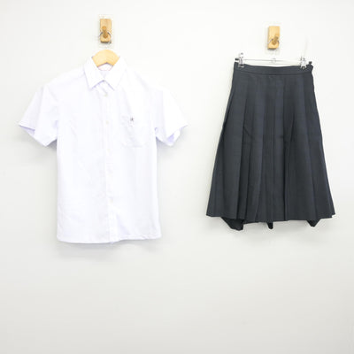 【中古】愛知県 刈谷北高等学校 女子制服 2点 (シャツ・スカート) sf098012