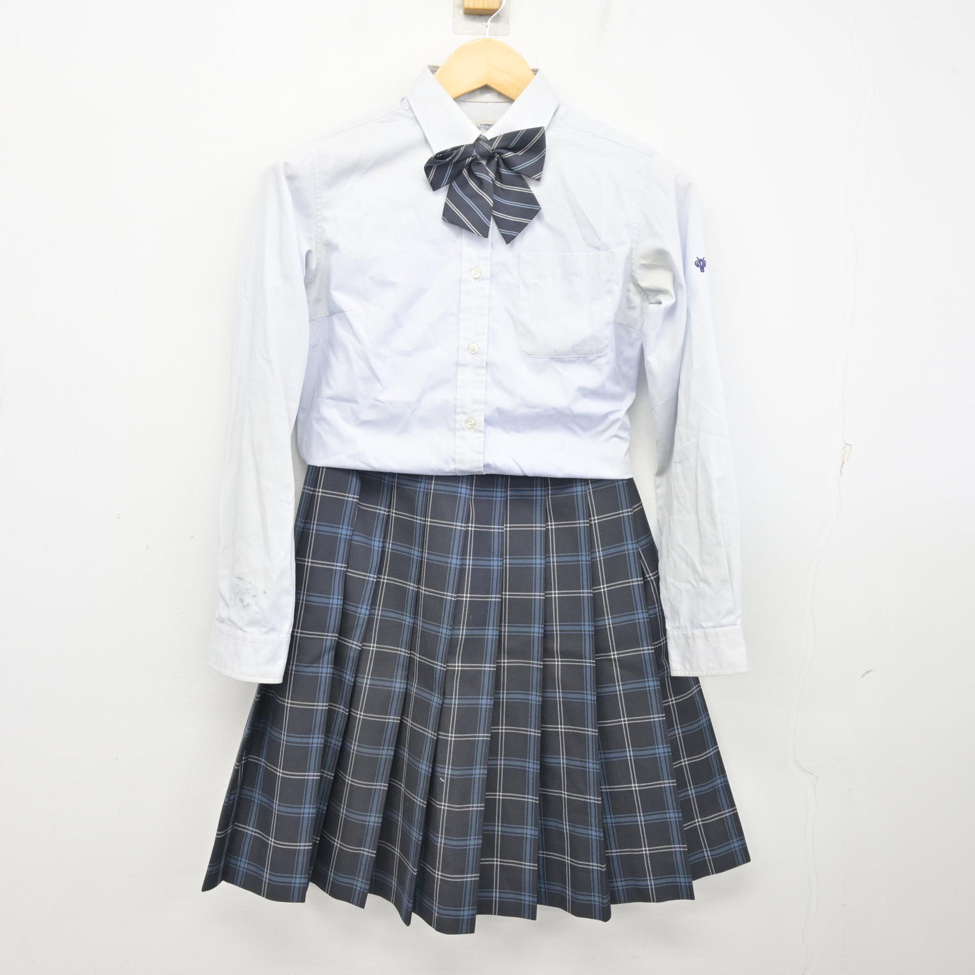 【中古】愛知県 愛知教育大学附属高等学校 女子制服 4点 (ブレザー・シャツ・スカート) sf098018