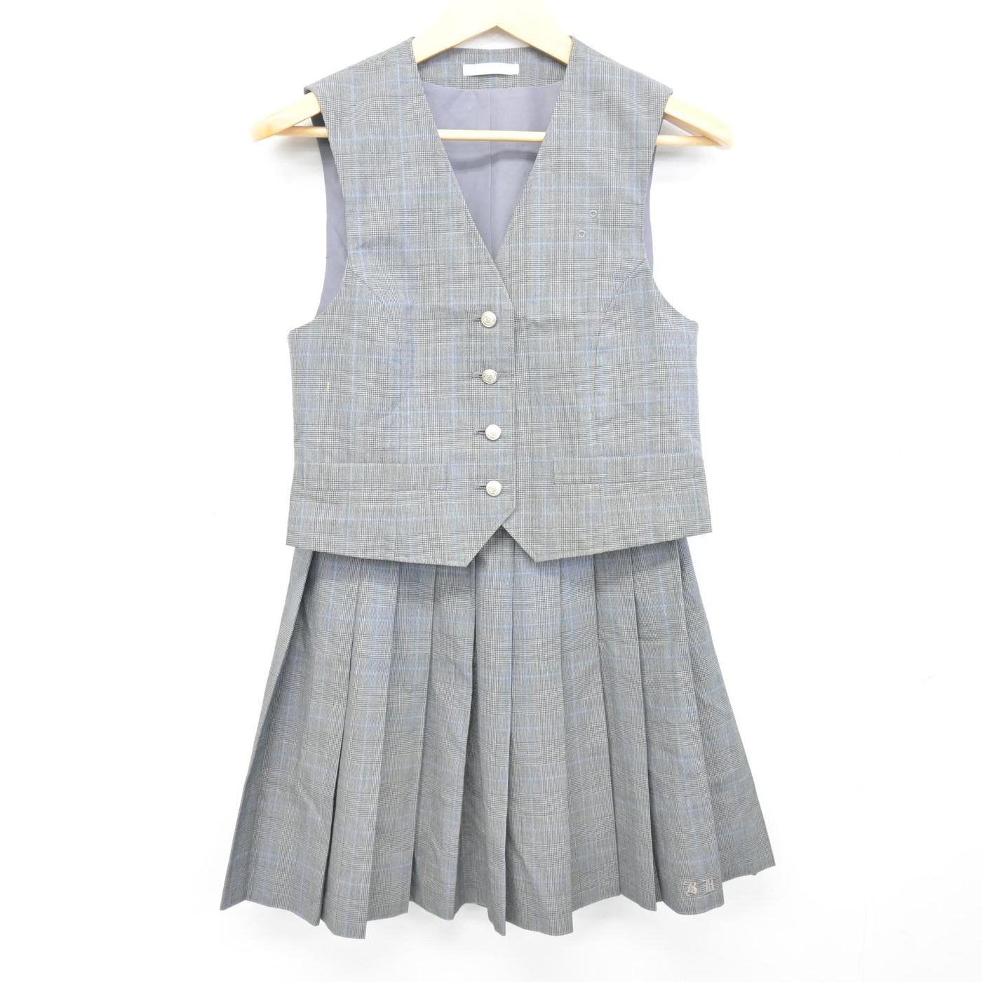 【中古】埼玉県 武南高等学校/旧制服 女子制服 2点 (ベスト・スカート) sf098022