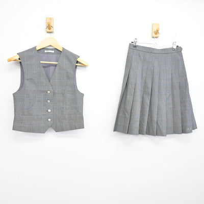 【中古】埼玉県 武南高等学校/旧制服 女子制服 2点 (ベスト・スカート) sf098022