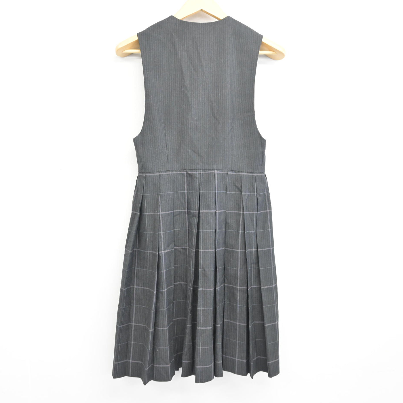 【中古】佐賀県 佐賀女子短期大学付属佐賀女子高等学校 女子制服 2点 (ジャンパースカート) sf098046