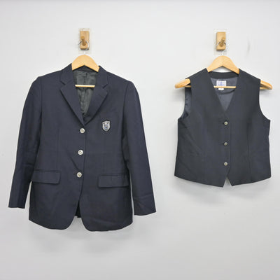 【中古】埼玉県 滑川総合高等学校 女子制服 3点 (ブレザー・ベスト・スカート) sf098051