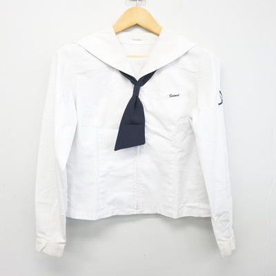 【中古】群馬県 伊勢崎清明高等学校 女子制服 3点 (セーラー服・ニット) sf098054