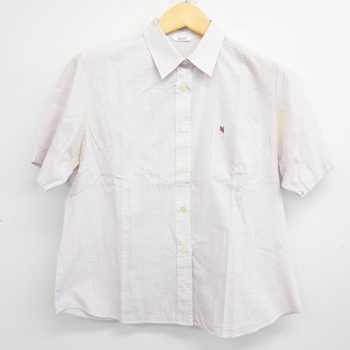 【中古】神奈川県 横浜清風高等学校 女子制服 3点 (ニットベスト・シャツ・スカート) sf098057