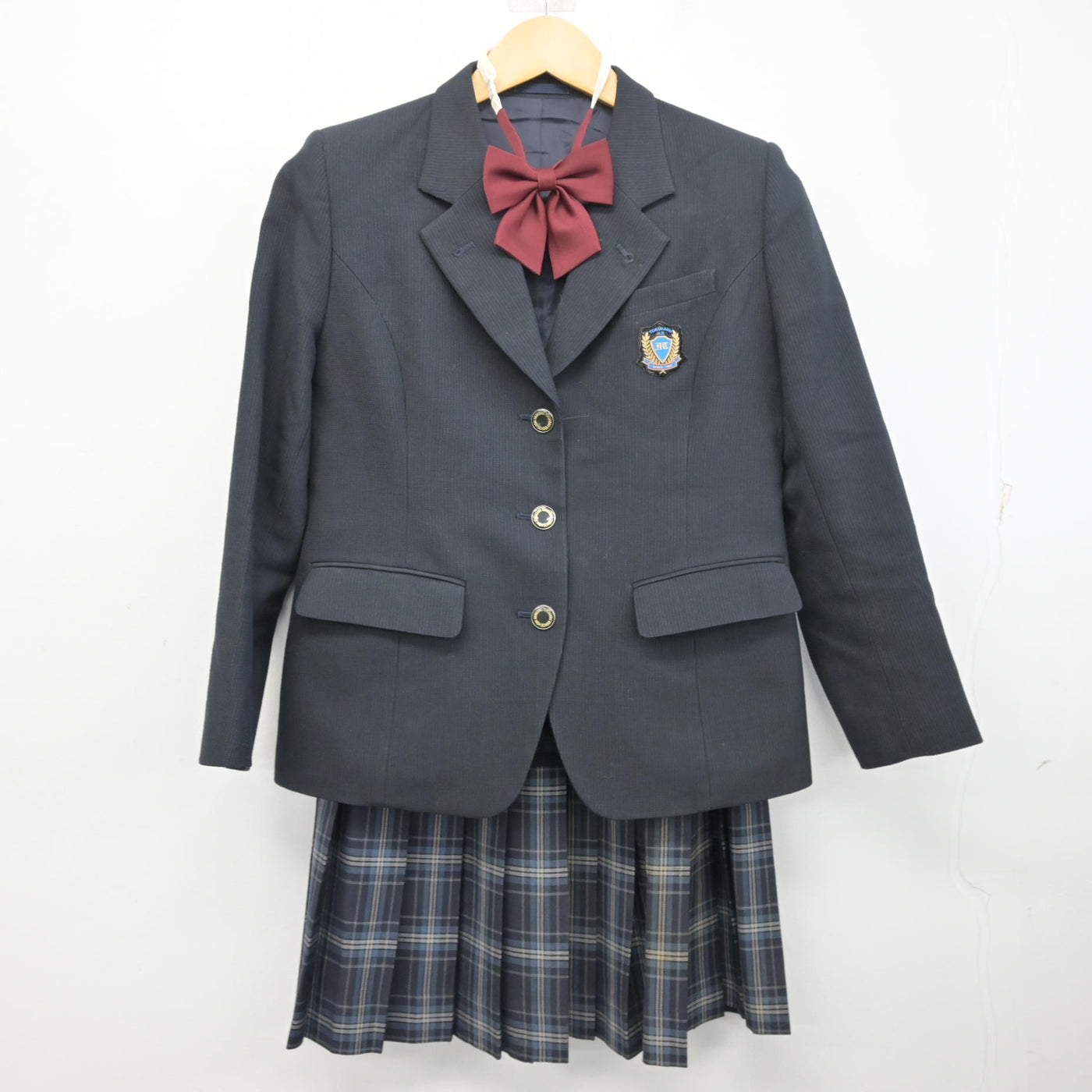 【中古】埼玉県 花咲徳栄高等学校 女子制服 4点 (ブレザー・ベスト・スカート) sf098061