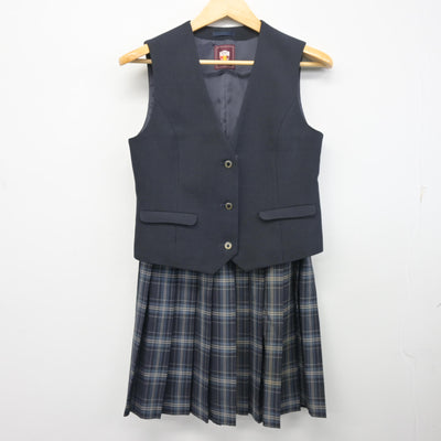 【中古】埼玉県 花咲徳栄高等学校 女子制服 4点 (ブレザー・ベスト・スカート) sf098061