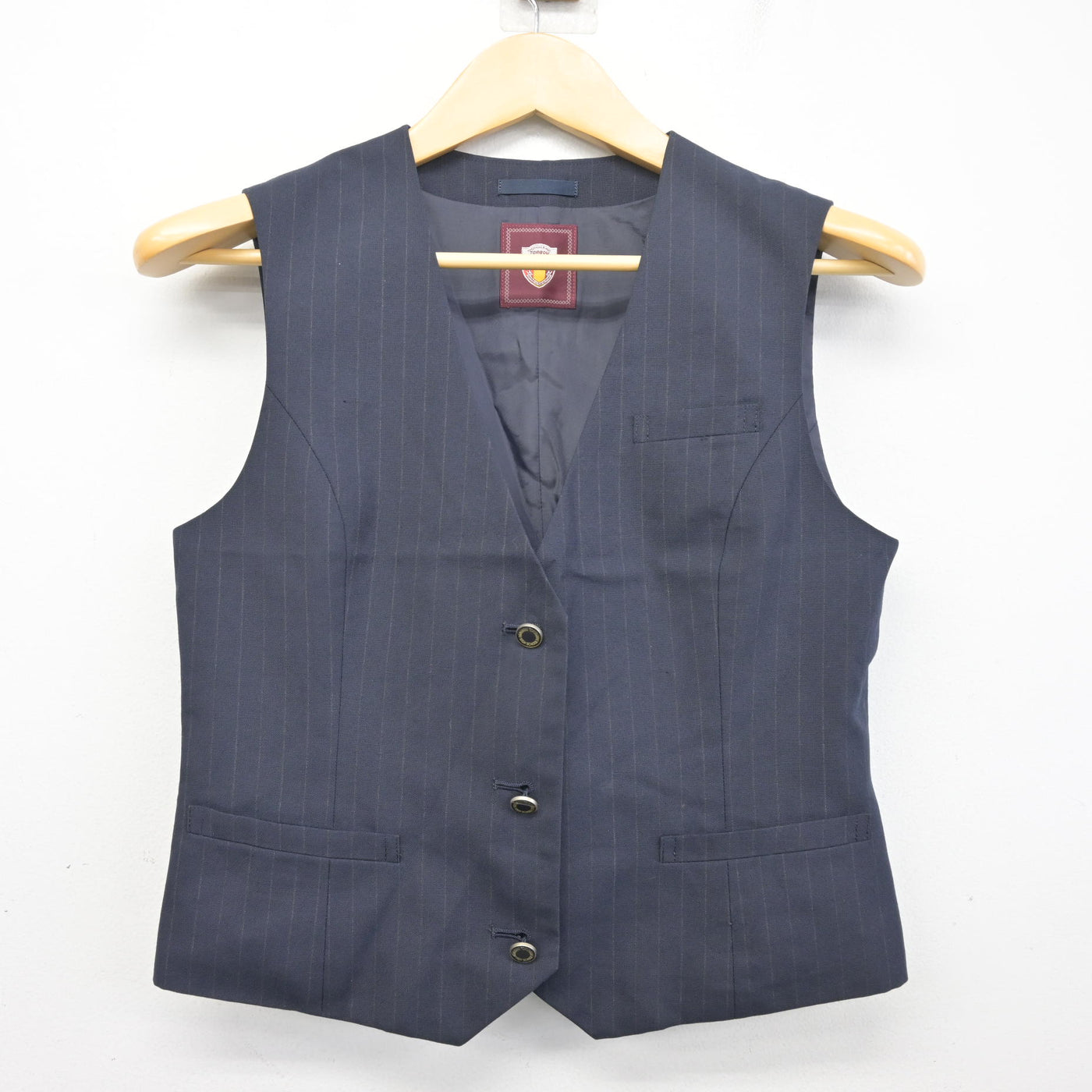 【中古】埼玉県 花咲徳栄高等学校 女子制服 3点 (ベスト・スカート) sf098062