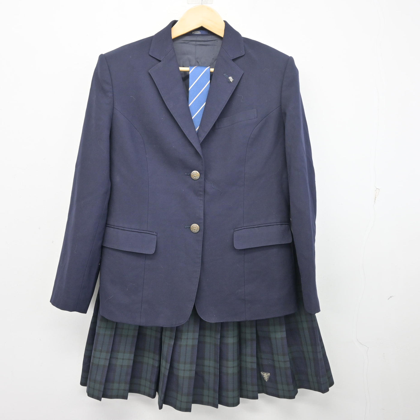 【中古】埼玉県 草加東高等学校 女子制服 3点 (ブレザー・スカート) sf098067