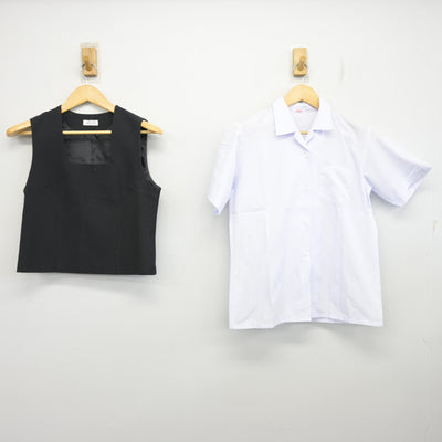 【中古】香川県 高松第一高等学校 女子制服 2点 (ベスト・シャツ) sf098071