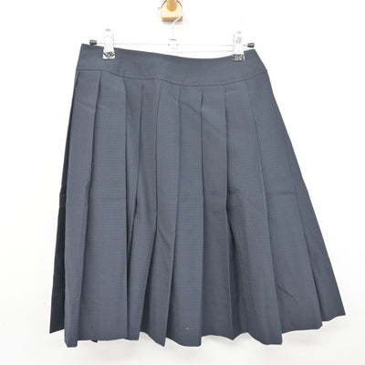 【中古】福岡県 福岡大学附属大濠中学校・高等学校 女子制服 4点 (ニットベスト・シャツ・スカート) sf098076