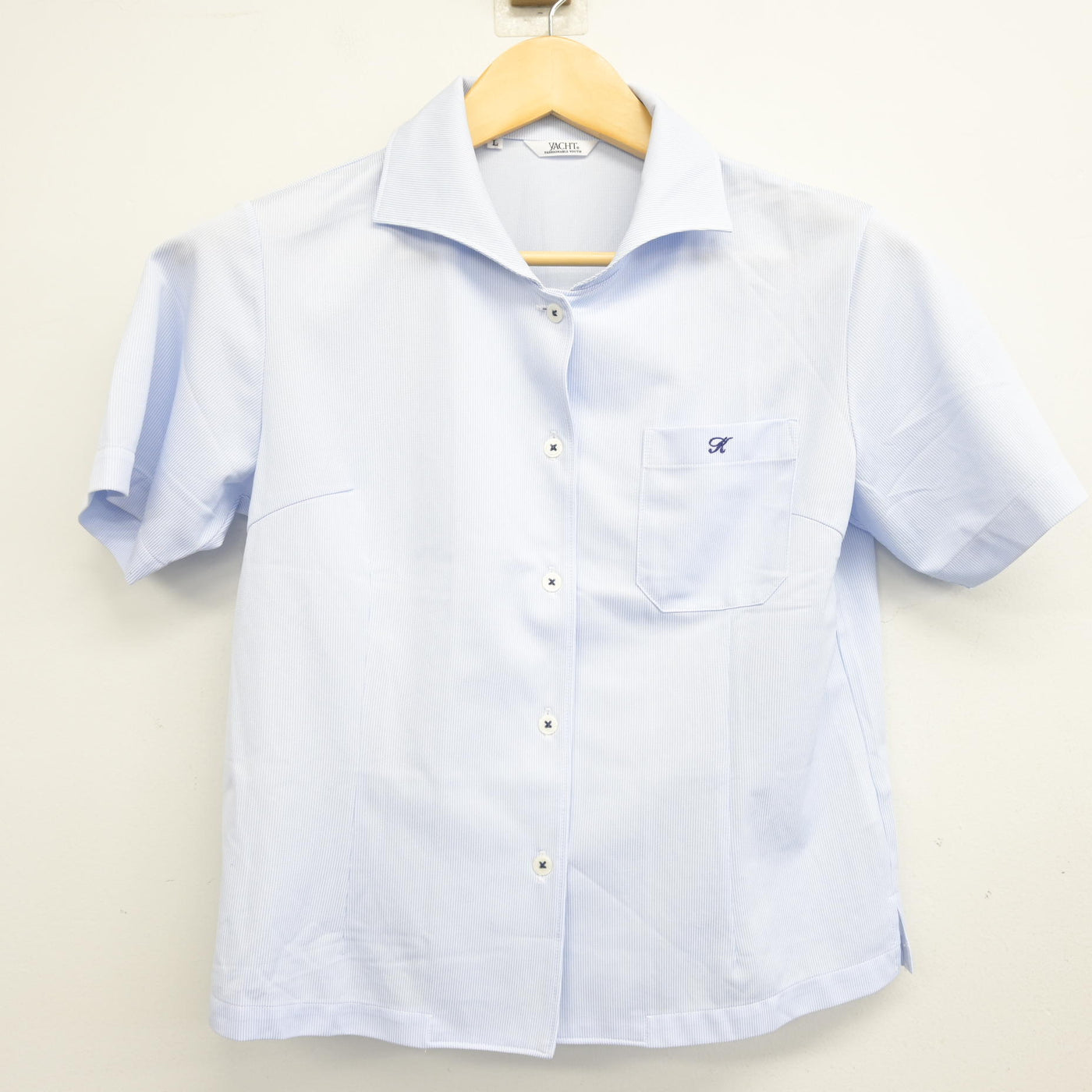 【中古】福岡県 古賀竟成館高等学校 女子制服 3点 (ニットベスト・シャツ・スカート) sf098079