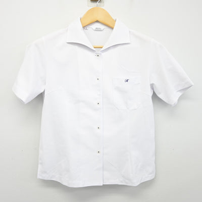 【中古】福岡県 古賀竟成館高等学校 女子制服 2点 (ニットベスト・シャツ) sf098081