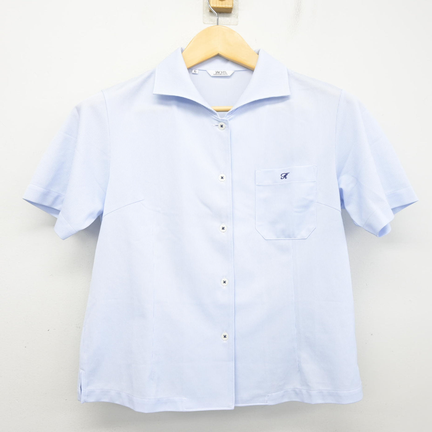 【中古】福岡県 古賀竟成館高等学校 女子制服 2点 (ニットベスト・シャツ) sf098082