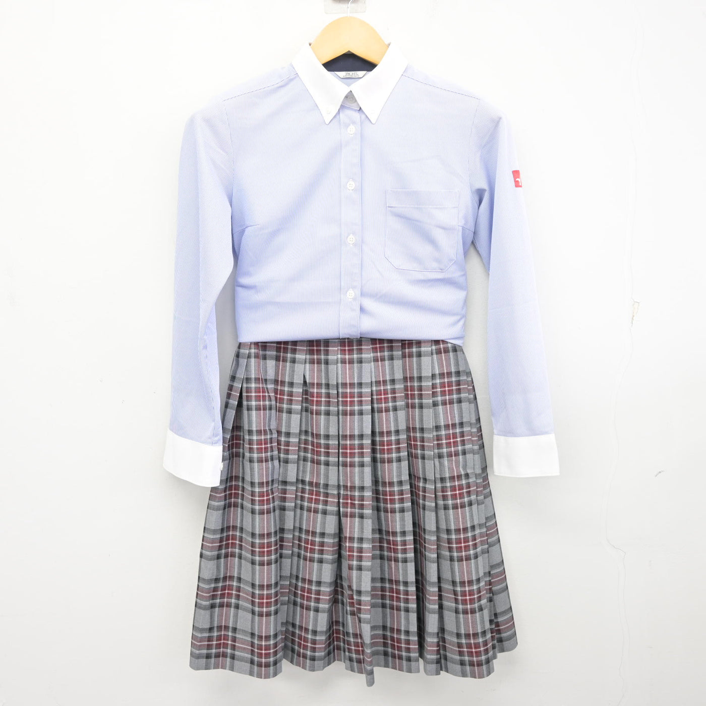 【中古】大阪府 大阪夕陽丘学園高等学校 女子制服 5点 (ブレザー・シャツ・スカート) sf098096
