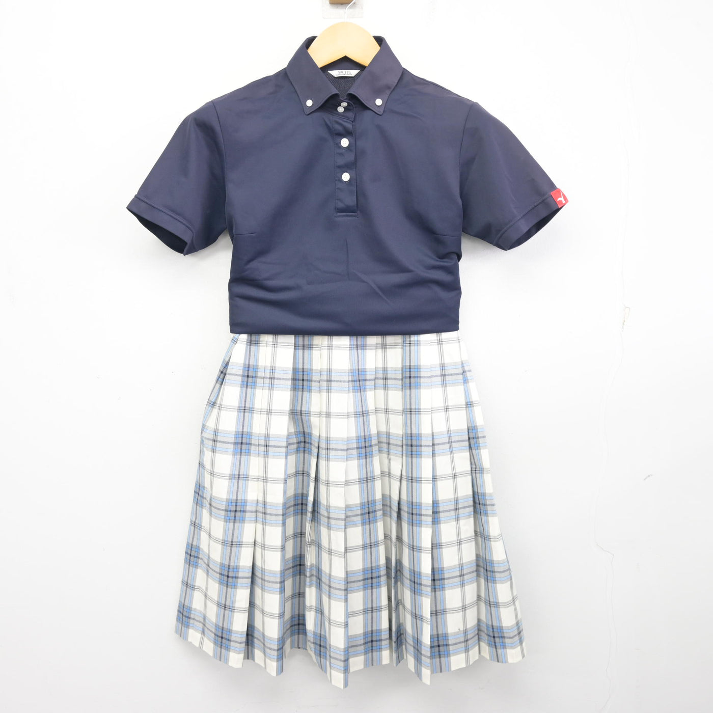 【中古】大阪府 大阪夕陽丘学園高等学校 女子制服 2点 (シャツ・スカート) sf098097