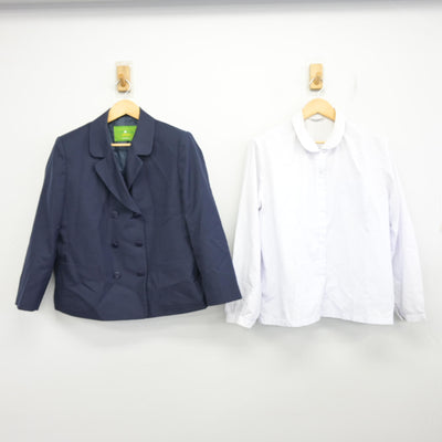 【中古】佐賀県 成章中学校 女子制服 2点 (ブレザー・シャツ) sf098115