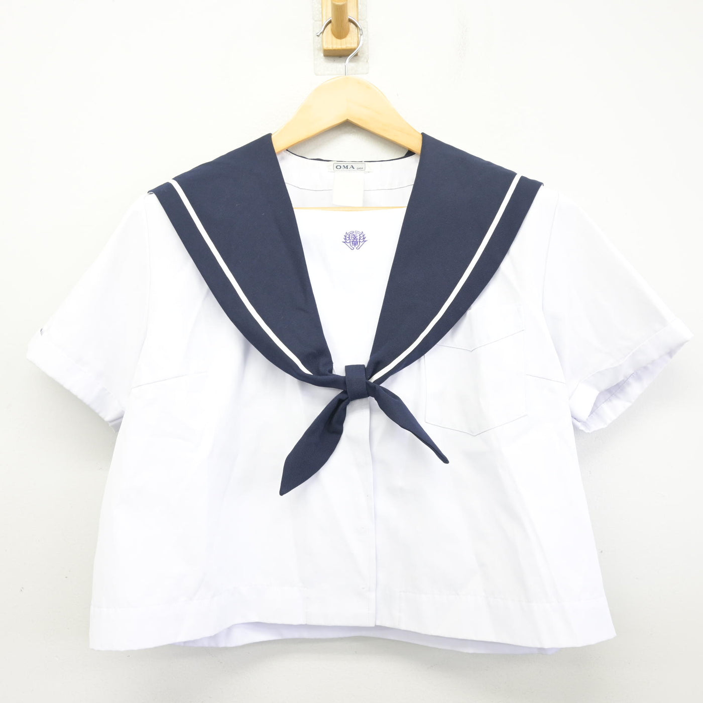【中古】佐賀県 成章中学校 女子制服 2点 (セーラー服・スカート) sf098116